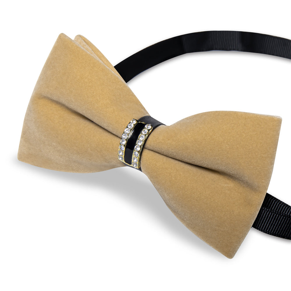GentCrest Brown Solid Bowtie Set - Image 4
