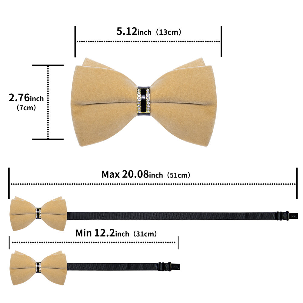 GentCrest Brown Solid Bowtie Set - Image 6
