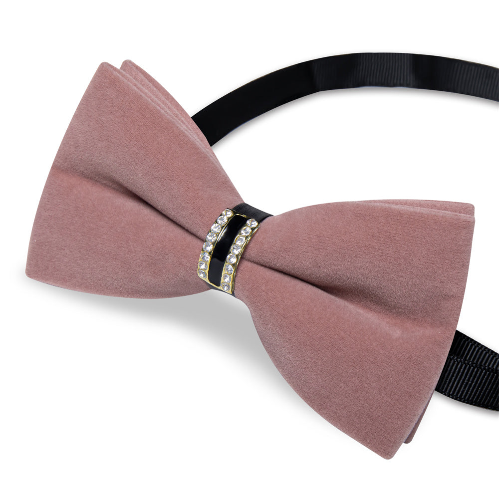 GentCrest Pink Solid Bowtie Set - Image 4
