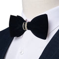 GentCrest Black Solid Bowtie Set - Image 1