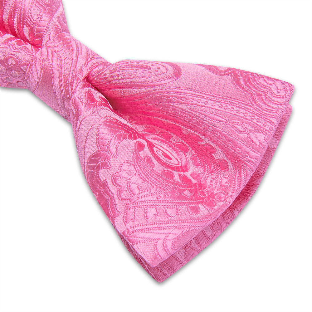 GentCrest Pink Paisley Bowtie Set - Image 3