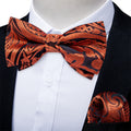 GentCrest Brown Paisley Bowtie Set - Image 1