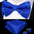 GentCrest Blue Paisley Bowtie Set - Image 1