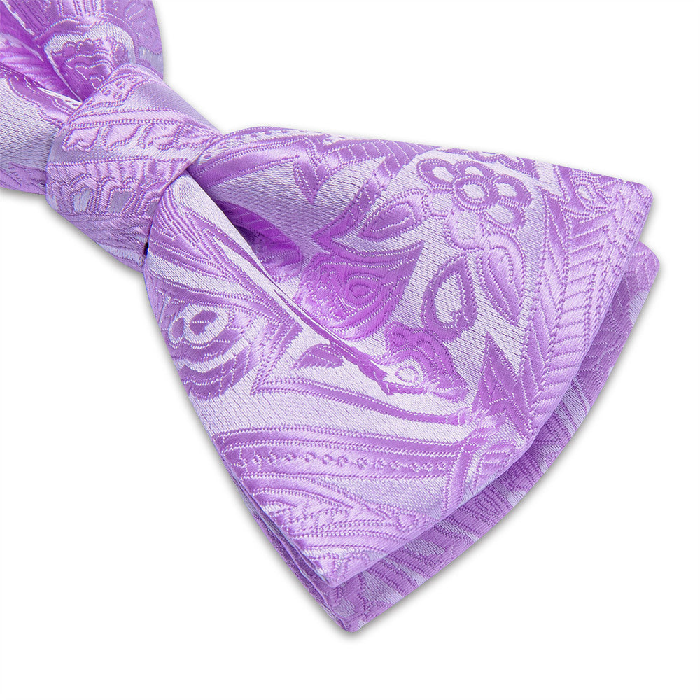 GentCrest Purple Paisley Bowtie Set - Image 5
