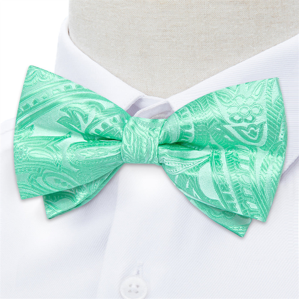 GentCrest Green Paisley Bowtie Set - Image 2