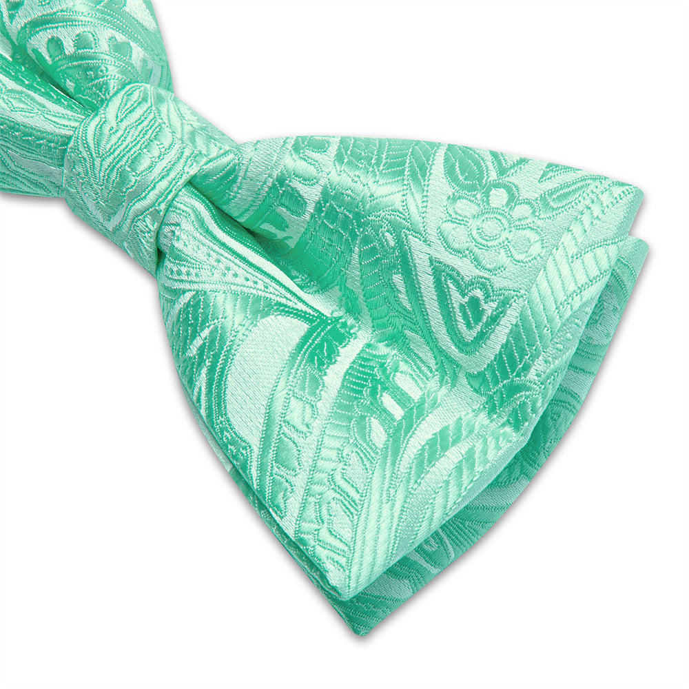 GentCrest Green Paisley Bowtie Set - Image 4