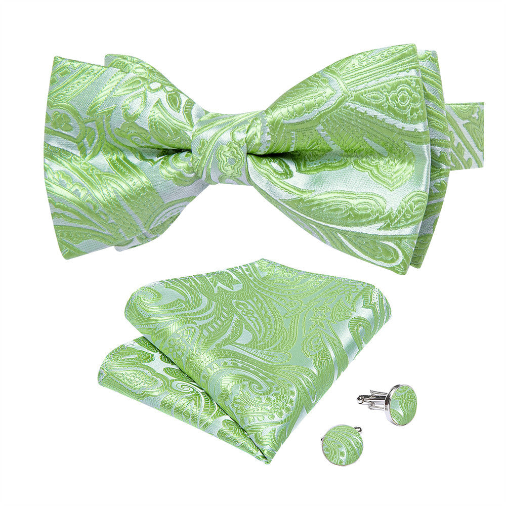 GentCrest Green Paisley Bowtie Set - Image 6