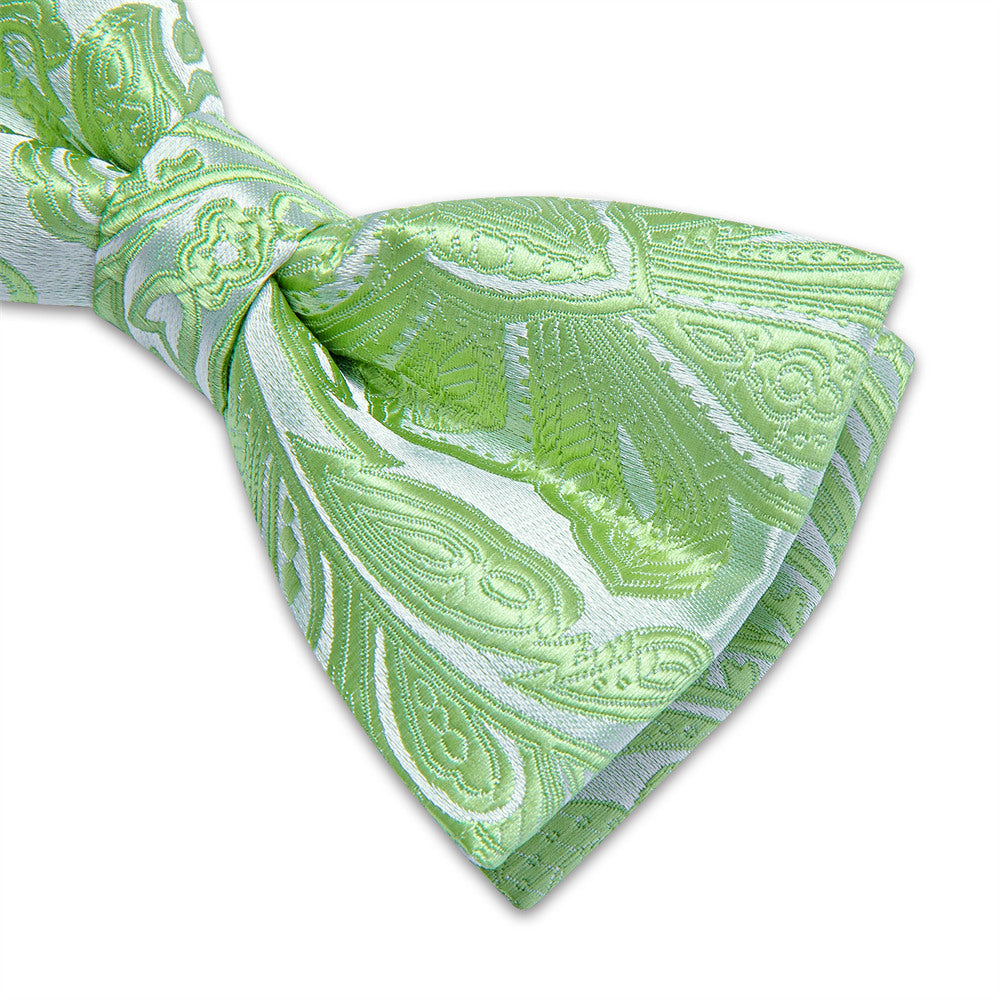 GentCrest Green Paisley Bowtie Set - Image 4