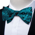 GentCrest Blue Paisley Bowtie Set - Image 1