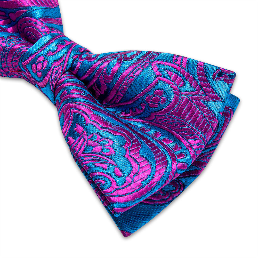 GentCrest Black Paisley Bowtie Set - Image 4