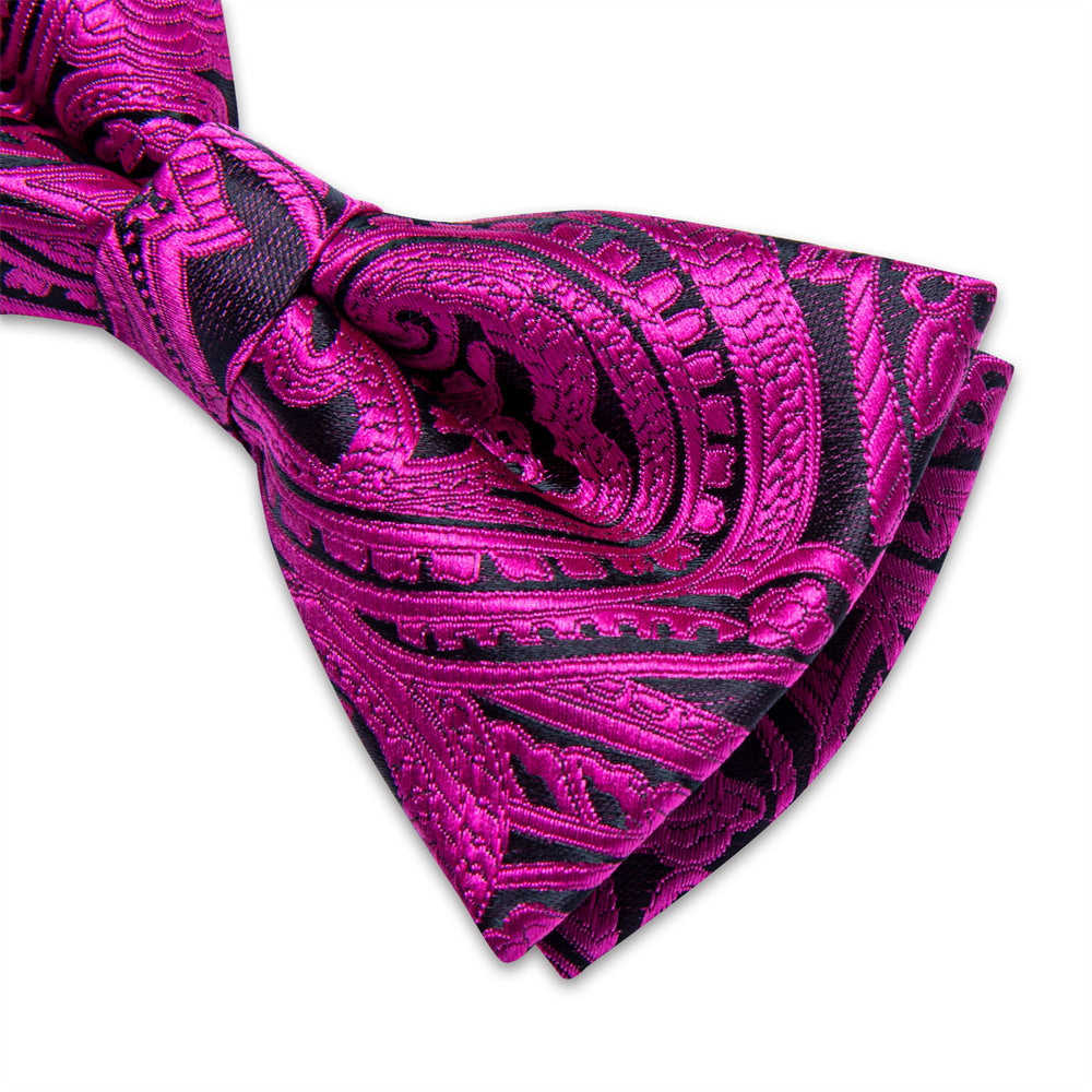 GentCrest Purple Paisley Bowtie Set - Image 4