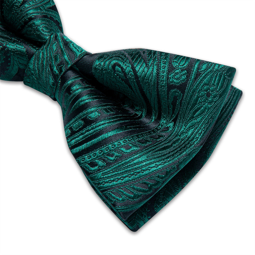 GentCrest Green Paisley Bowtie Set - Image 4