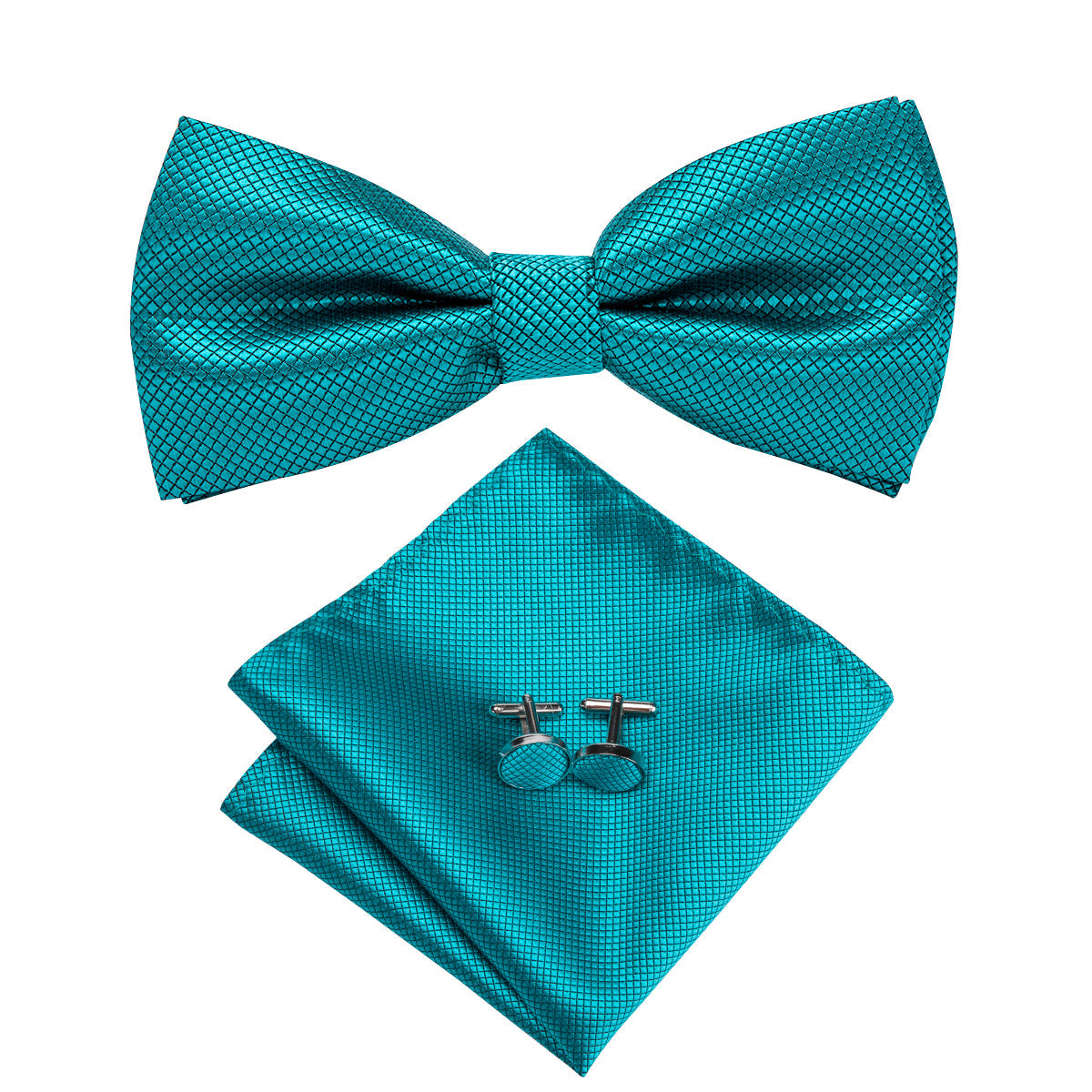 GentCrest Blue Solid Bowtie Set - Image 2