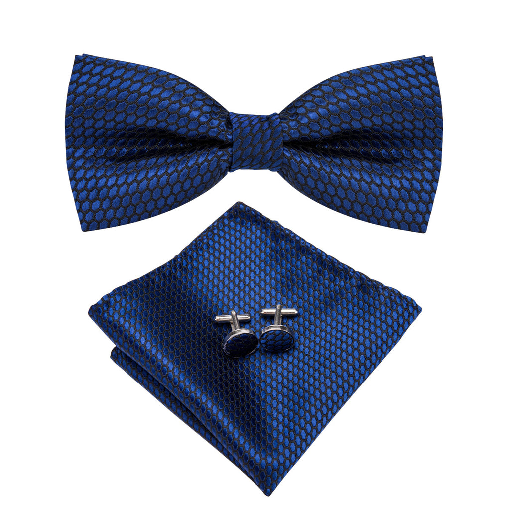 GentCrest Black Plaid Bowtie Set - Image 2