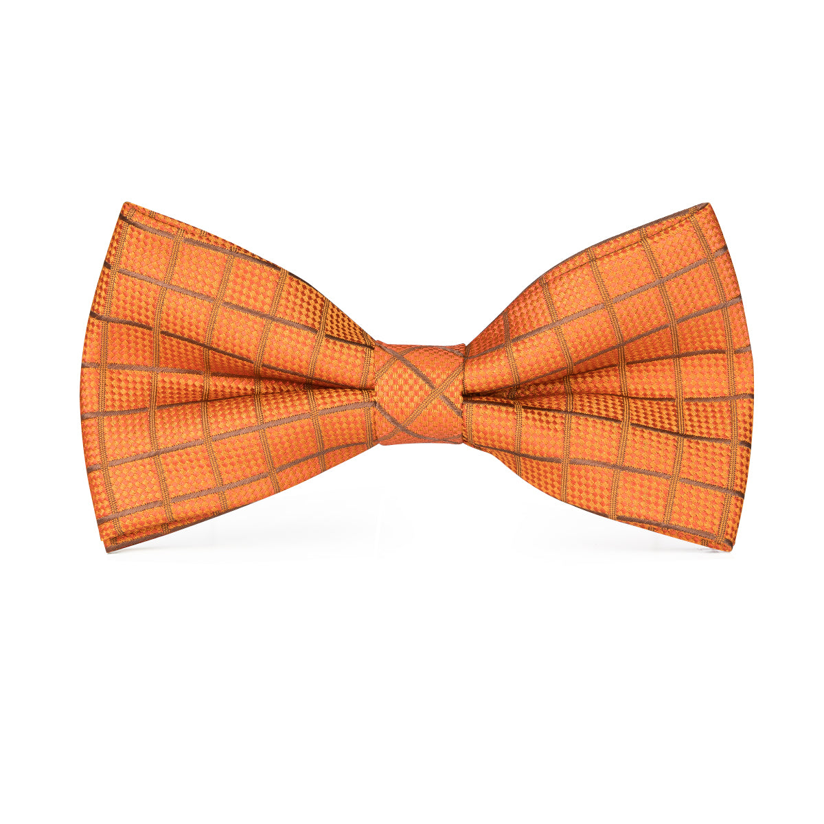 GentCrest Orange Plaid Bowtie Set - Image 3