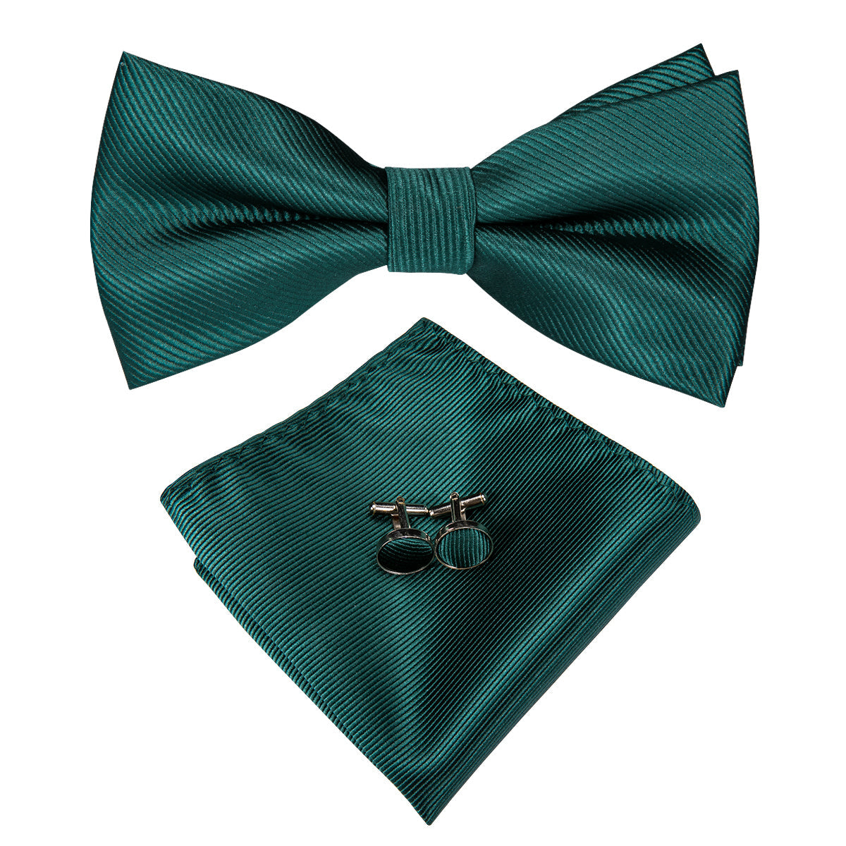 GentCrest Green Solid Bowtie Set - Image 2
