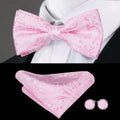 GentCrest Pink Paisley Bowtie Set - Image 1