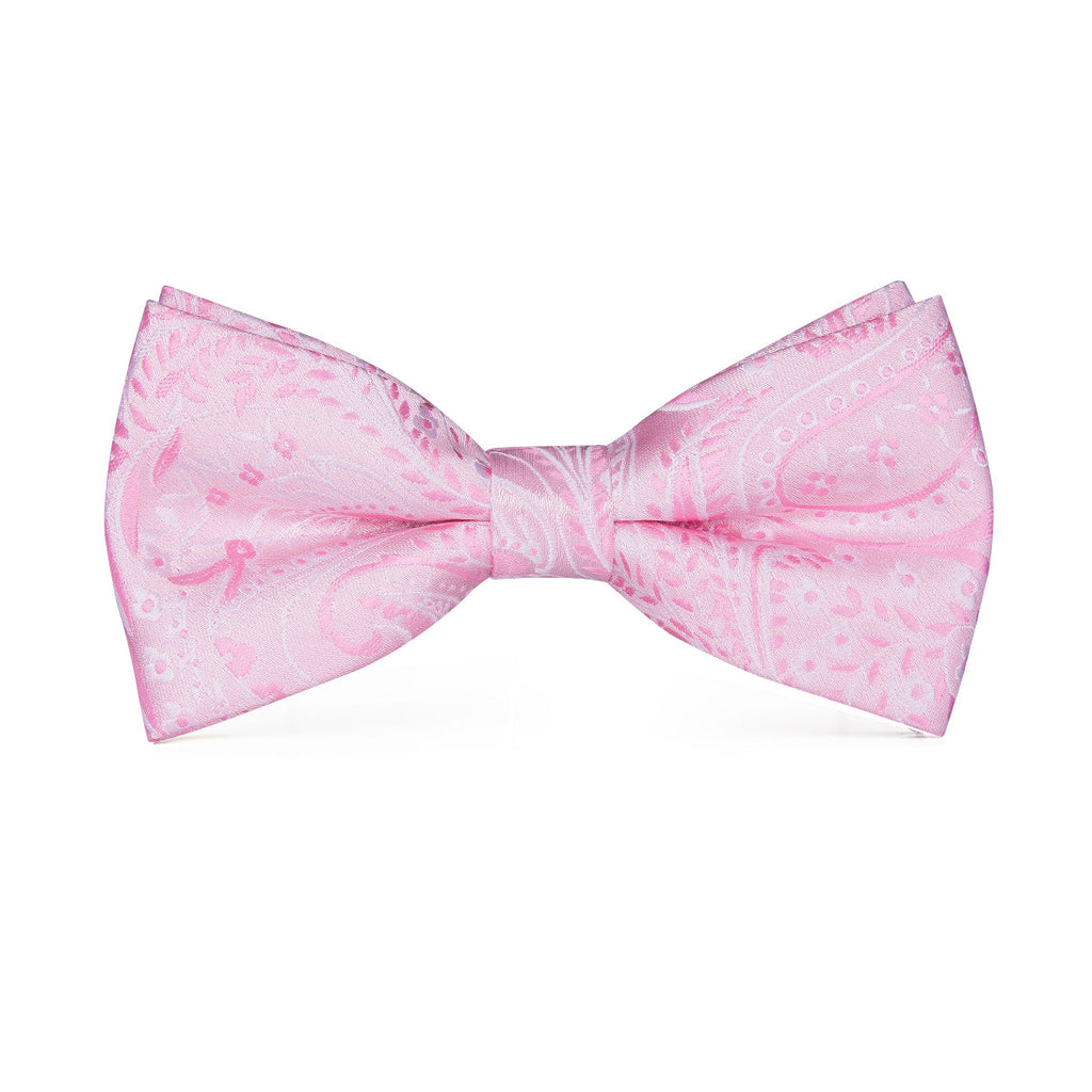 GentCrest Pink Paisley Bowtie Set - Image 3