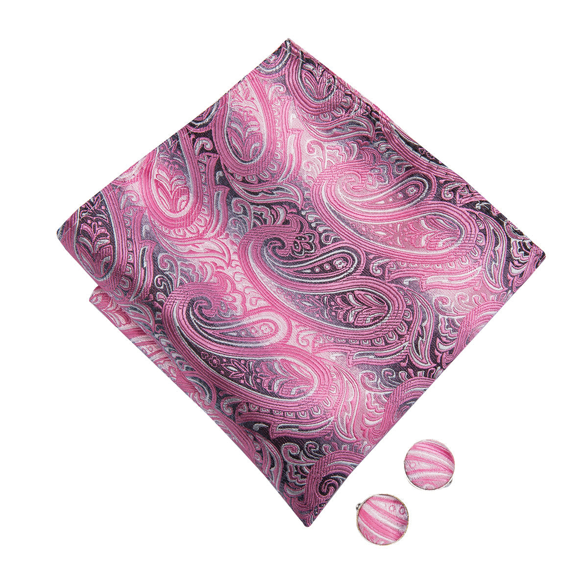 GentCrest Pink Paisley Bowtie Set - Image 4