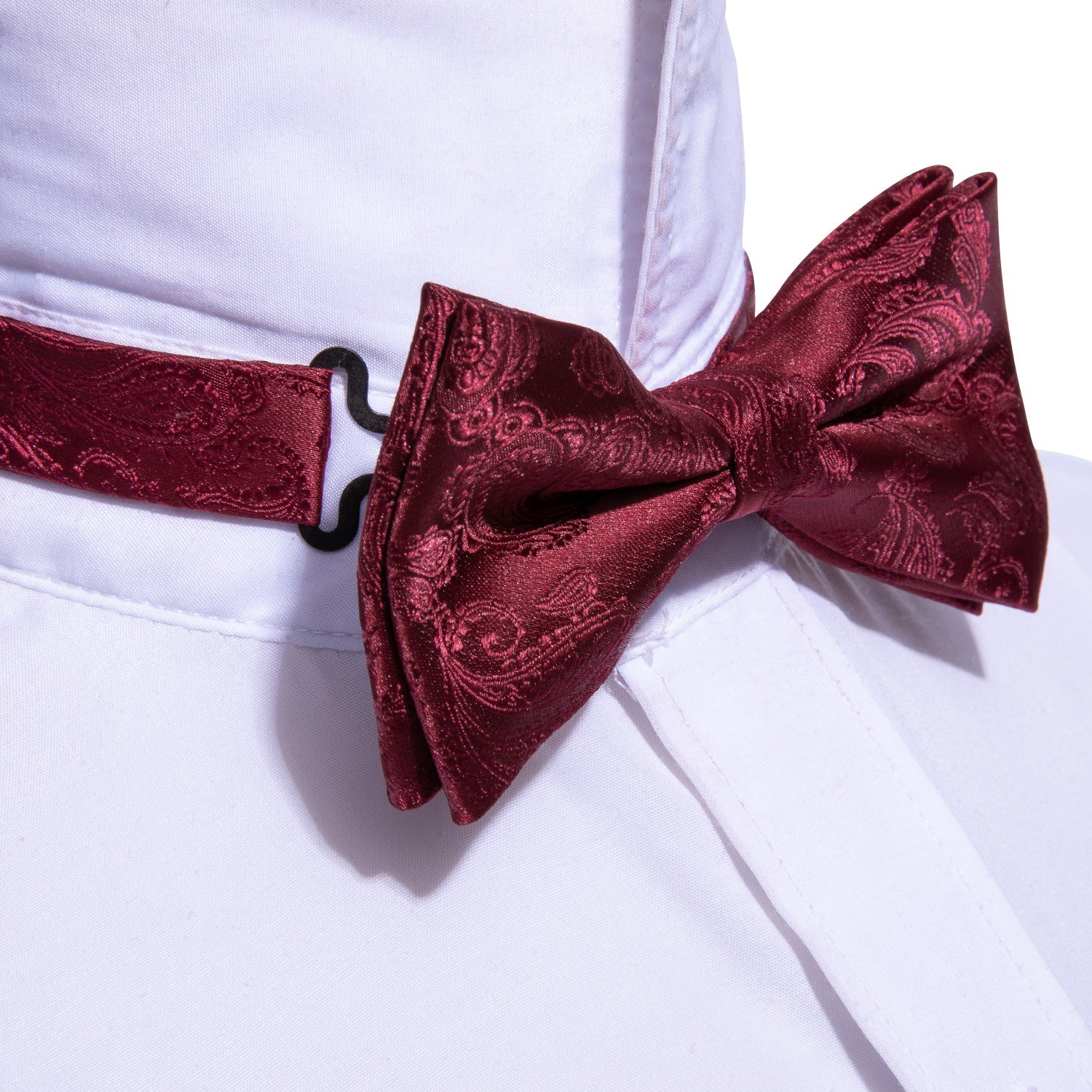 GentCrest Red Paisley Bowtie Set - Image 3