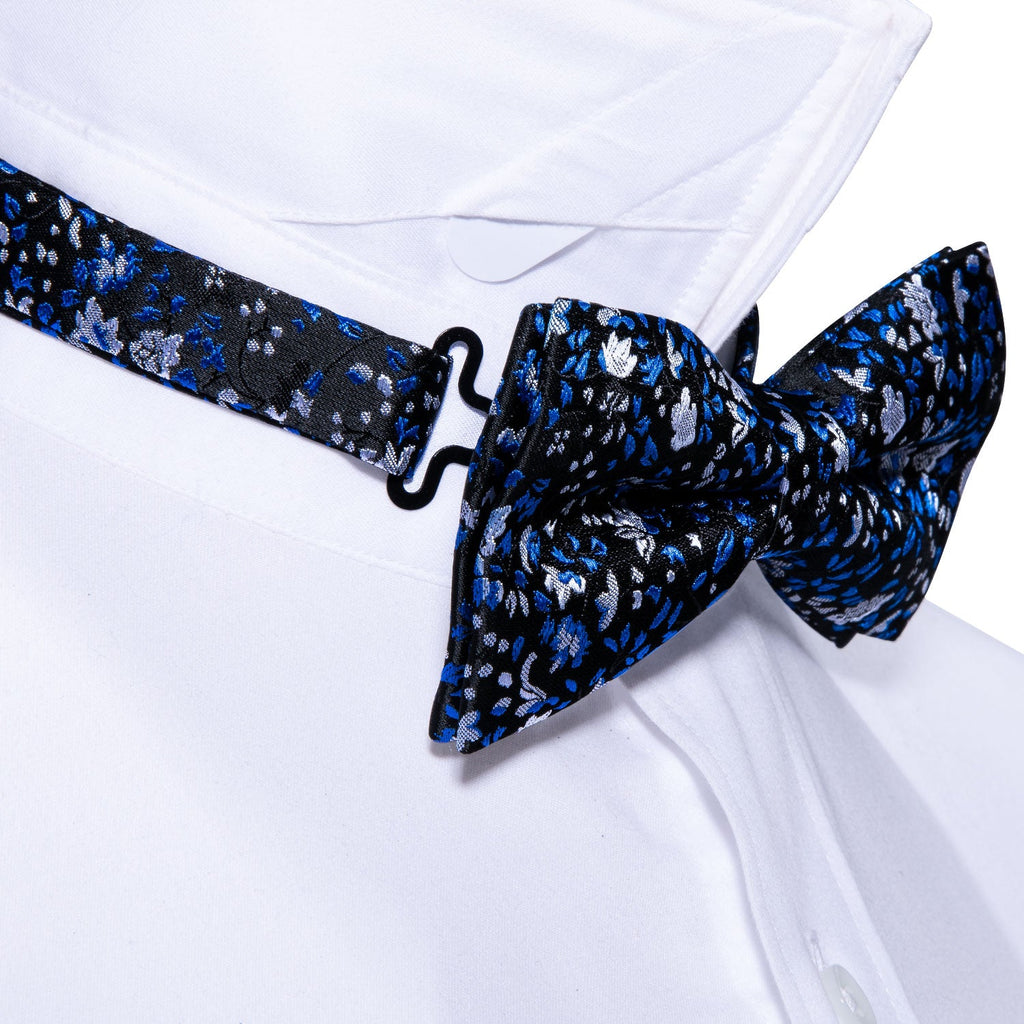 GentCrest Black Floral Bowtie Set - Image 3