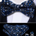 GentCrest Black Floral Bowtie Set - Image 1
