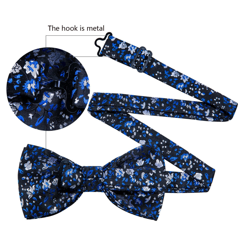 GentCrest Black Floral Bowtie Set - Image 5