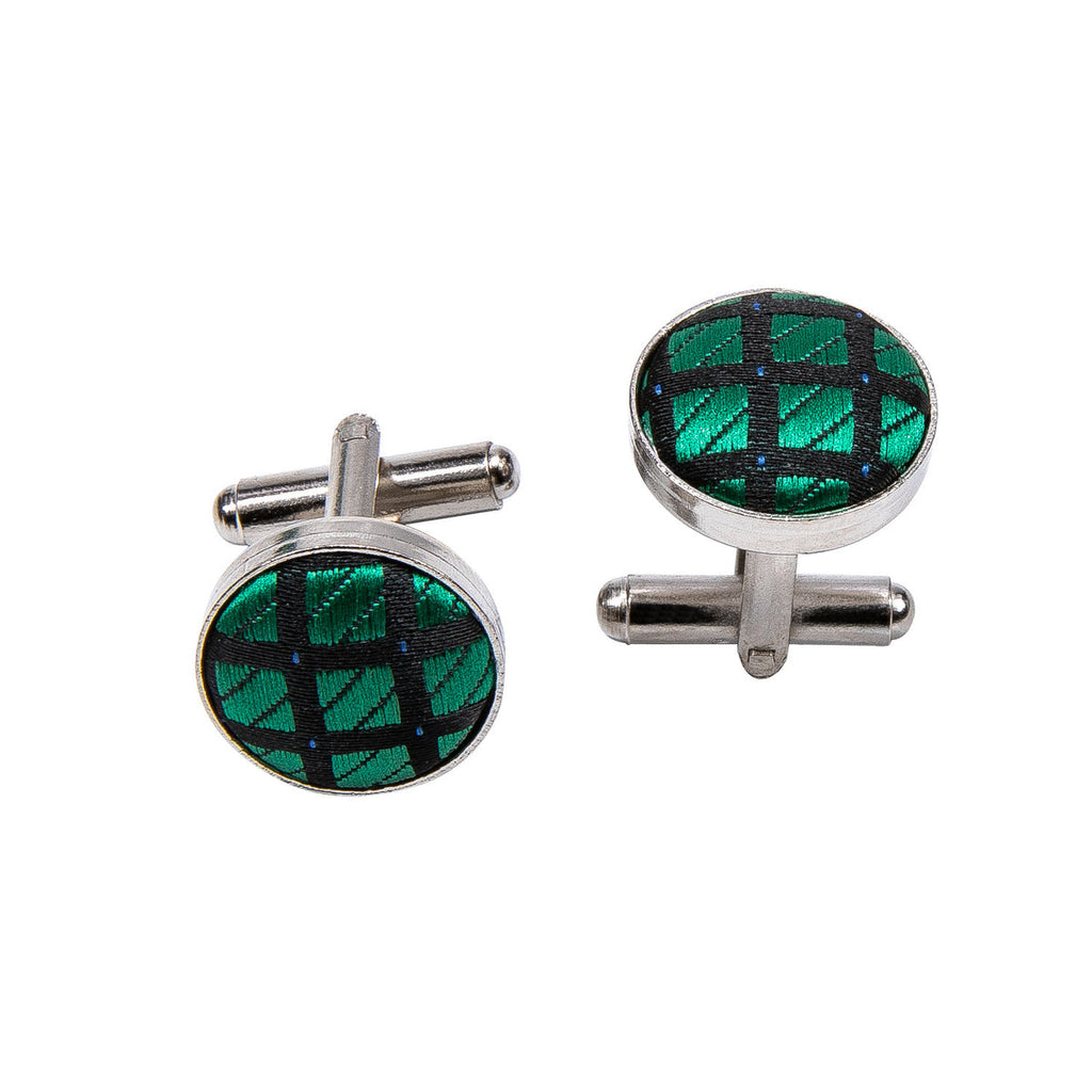 Green Plaid Bow Tie Set - GentCrest - View 6