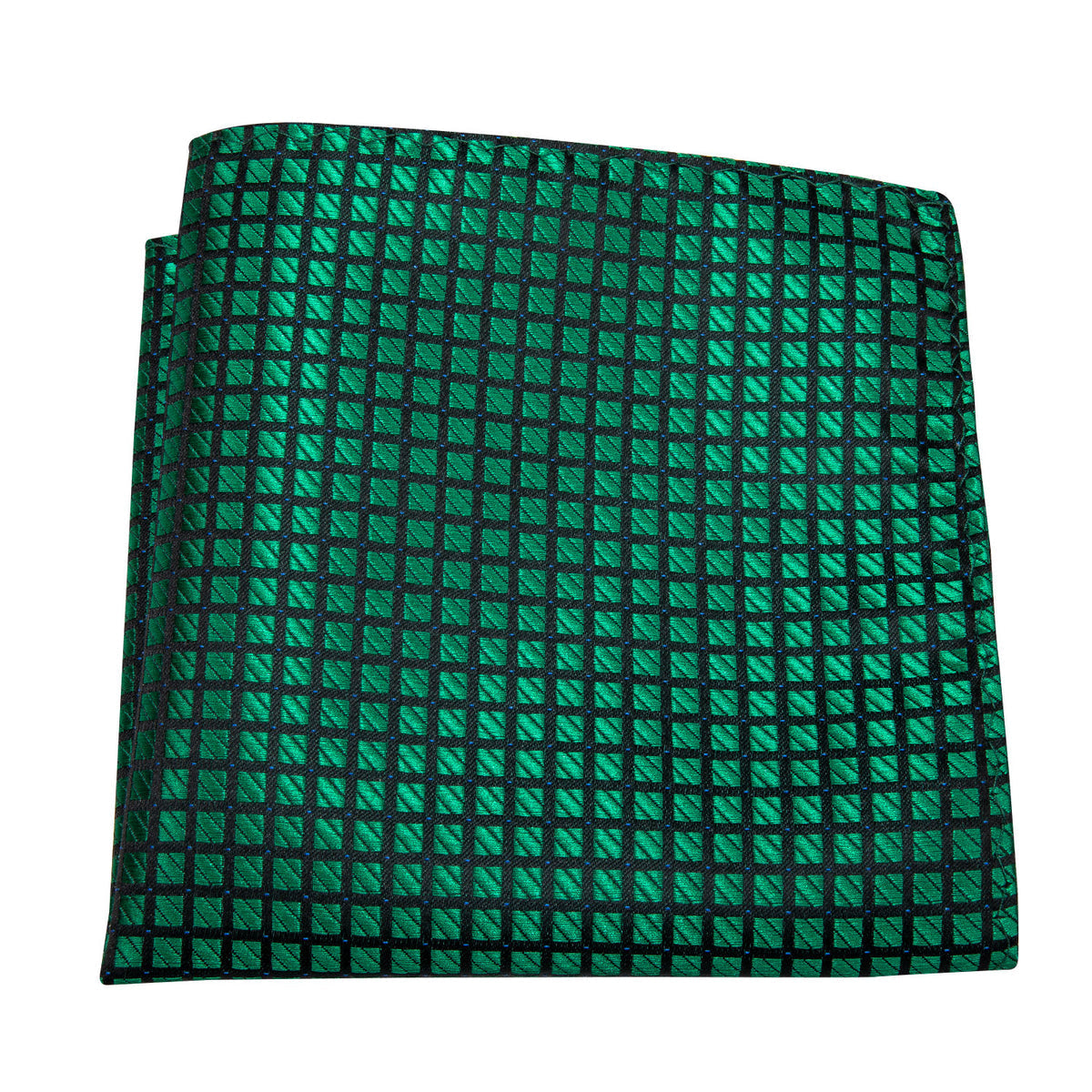 Green Plaid Bow Tie Set - GentCrest - View 7