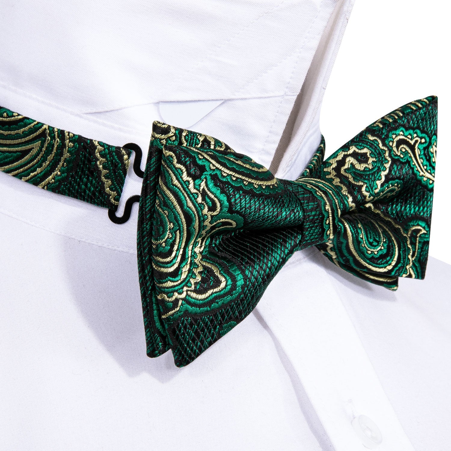GentCrest Green Paisley Bowtie Set - Image 3