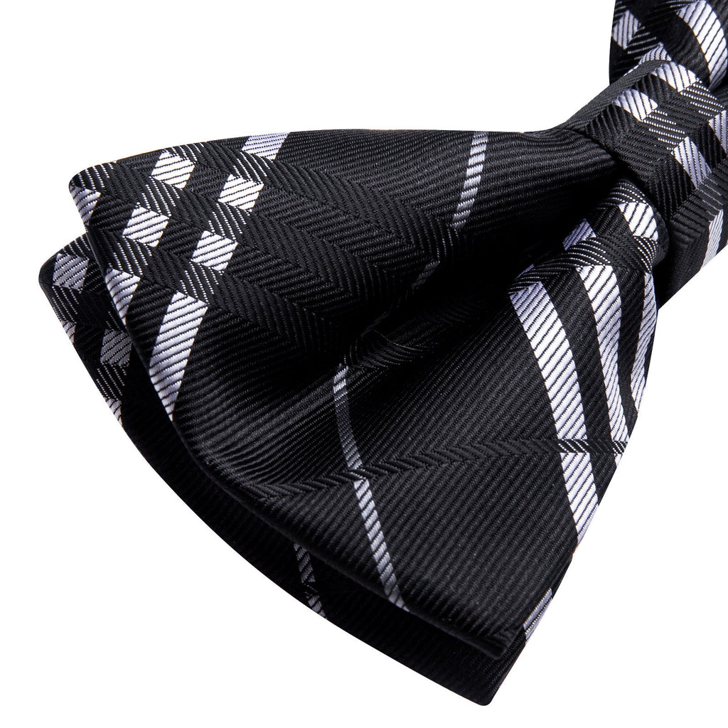 GentCrest Black Plaid Bowtie Set - Image 2