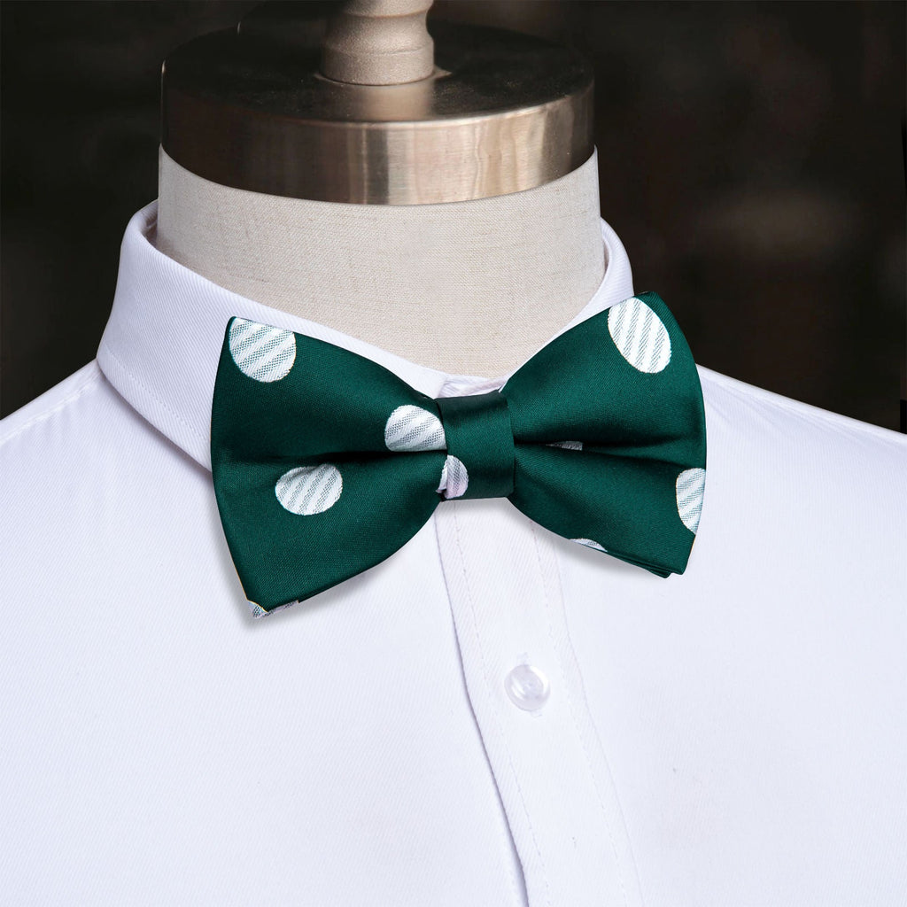 GentCrest Green Polka Dot Bowtie Set - Image 1