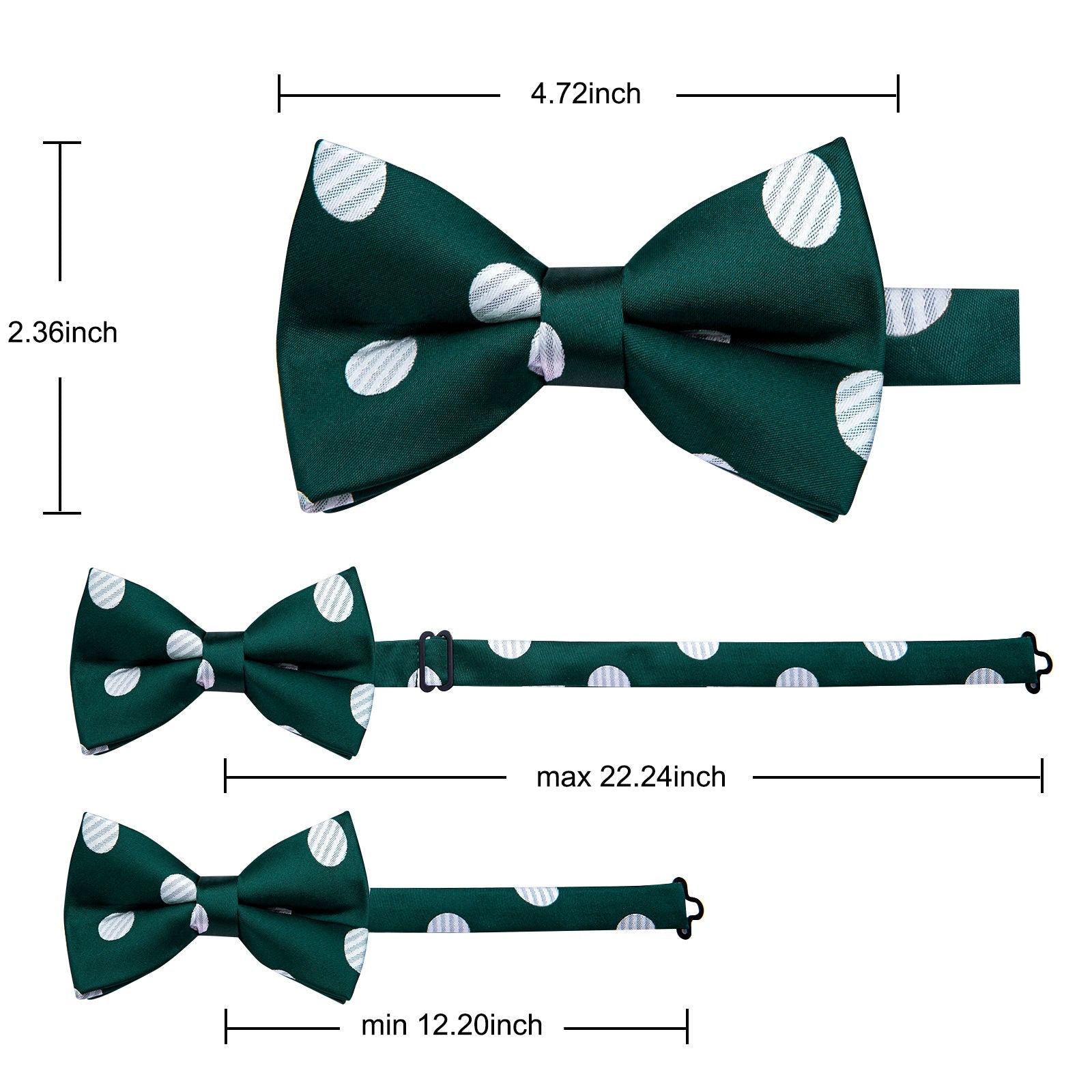 GentCrest Green Polka Dot Bowtie Set - Image 5