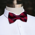 GentCrest Burgundy Striped Bowtie Set - Image 1