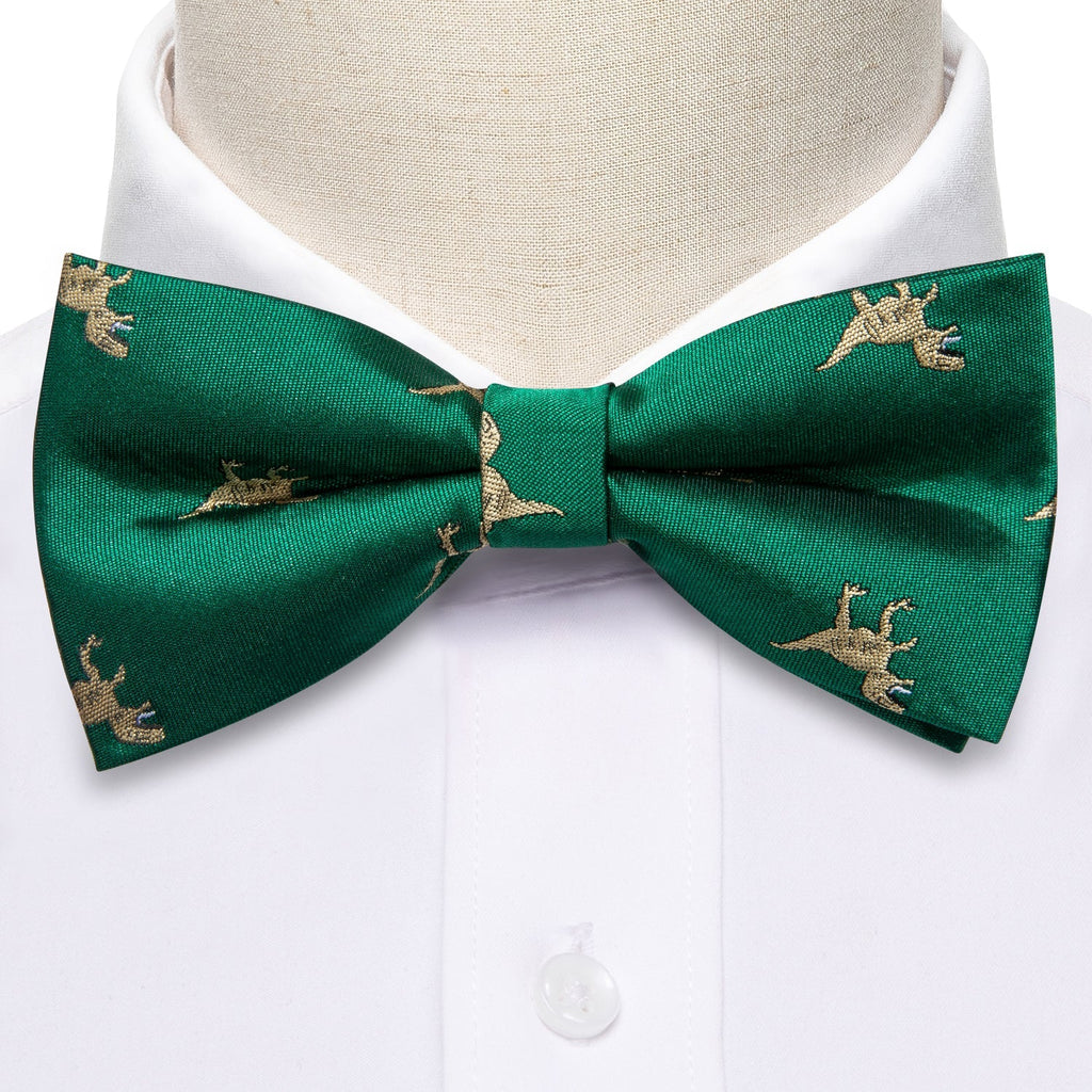 GentCrest Green Classic Bowtie Set - Image 4
