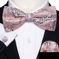 GentCrest Pink Paisley Bow Ties - Image 1