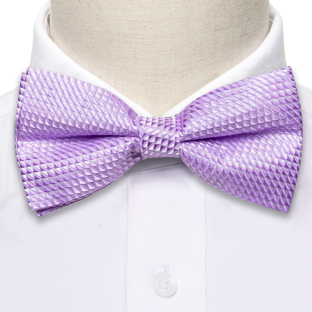GentCrest Purple Plaid Bowtie Set - Image 4