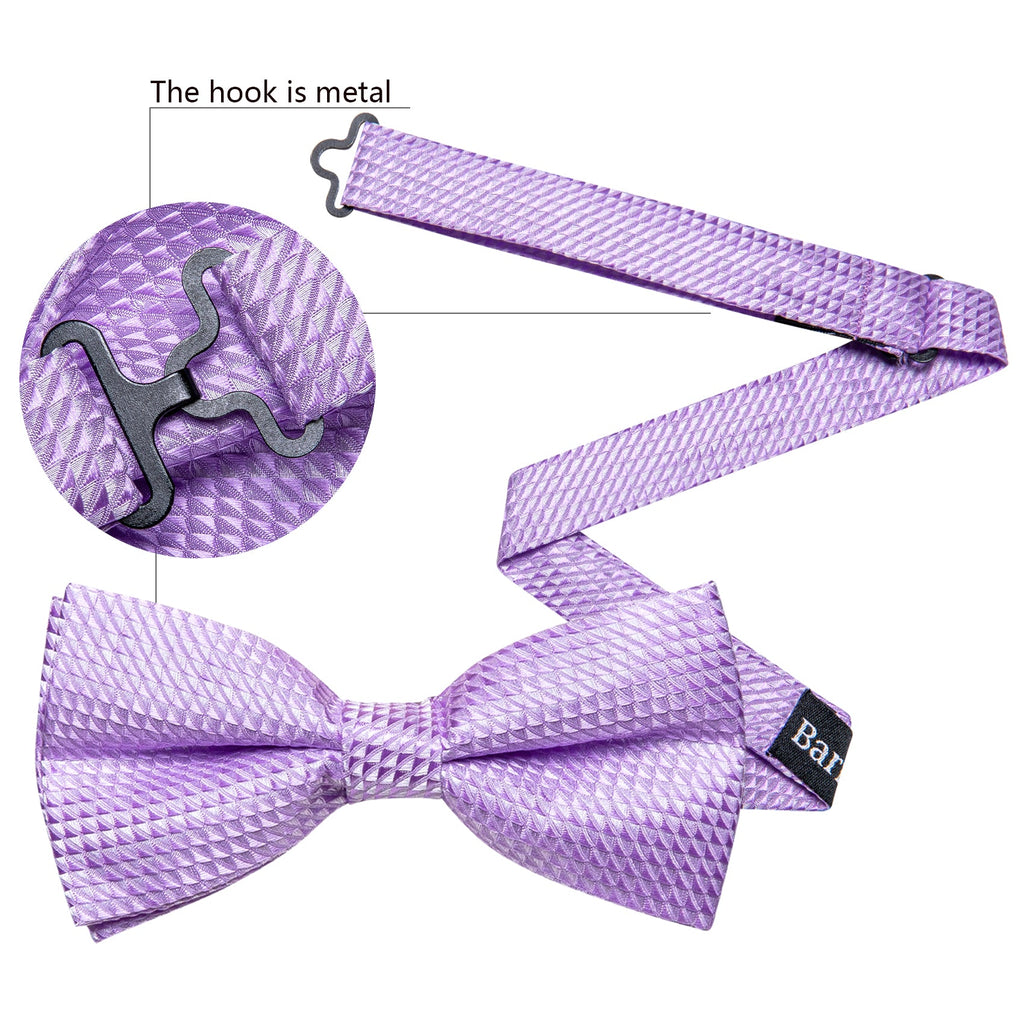 GentCrest Purple Plaid Bowtie Set - Image 5