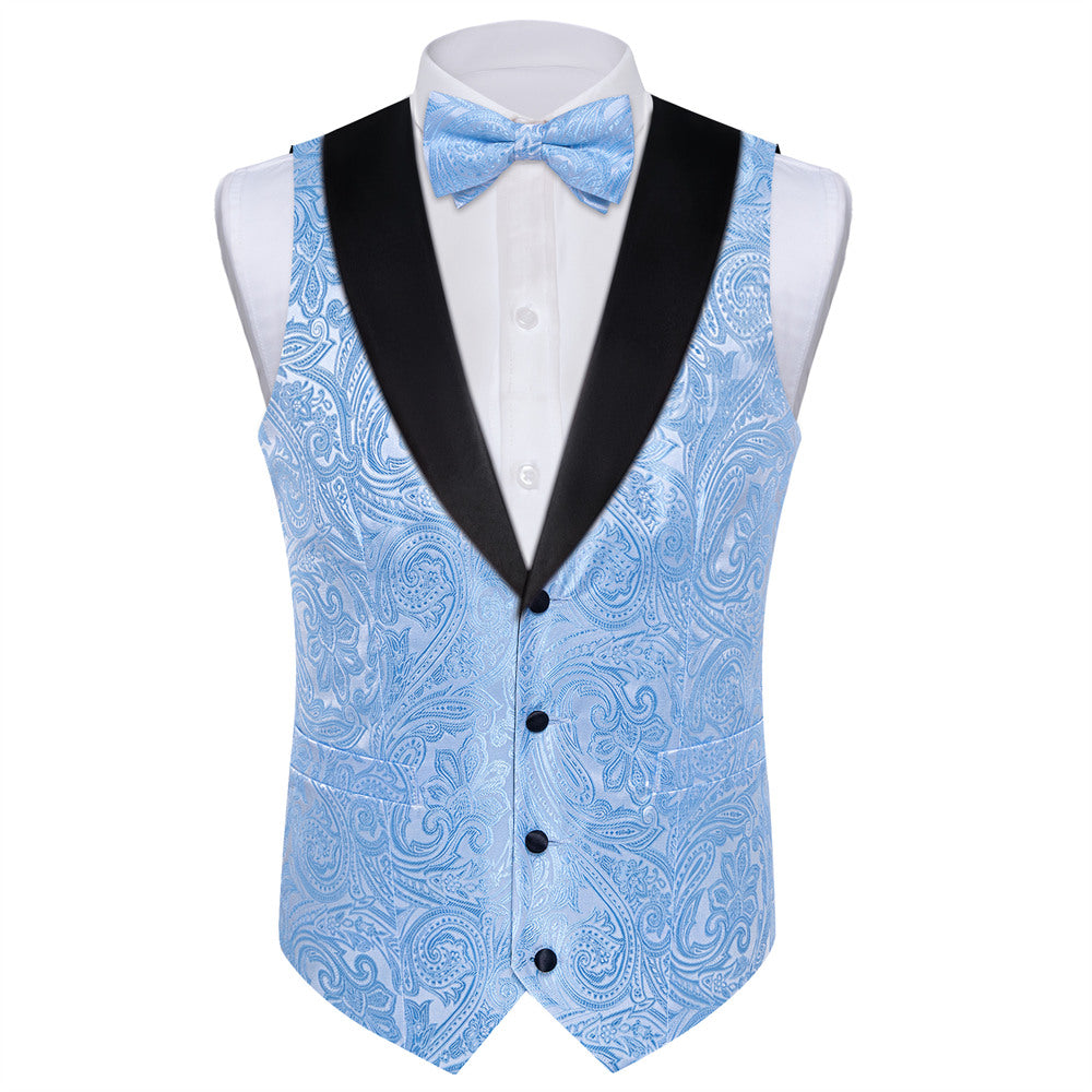 GentCrest Blue Paisley Vest Set - Image 4