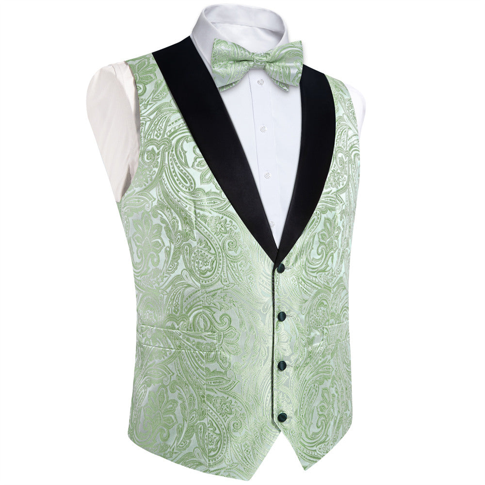 GentCrest Green Paisley Vest Set - Image 4