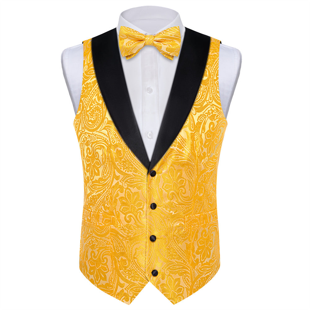 GentCrest Yellow Paisley Vest Set - Image 4