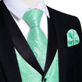 GentCrest Green Paisley Vest Set - Image 1