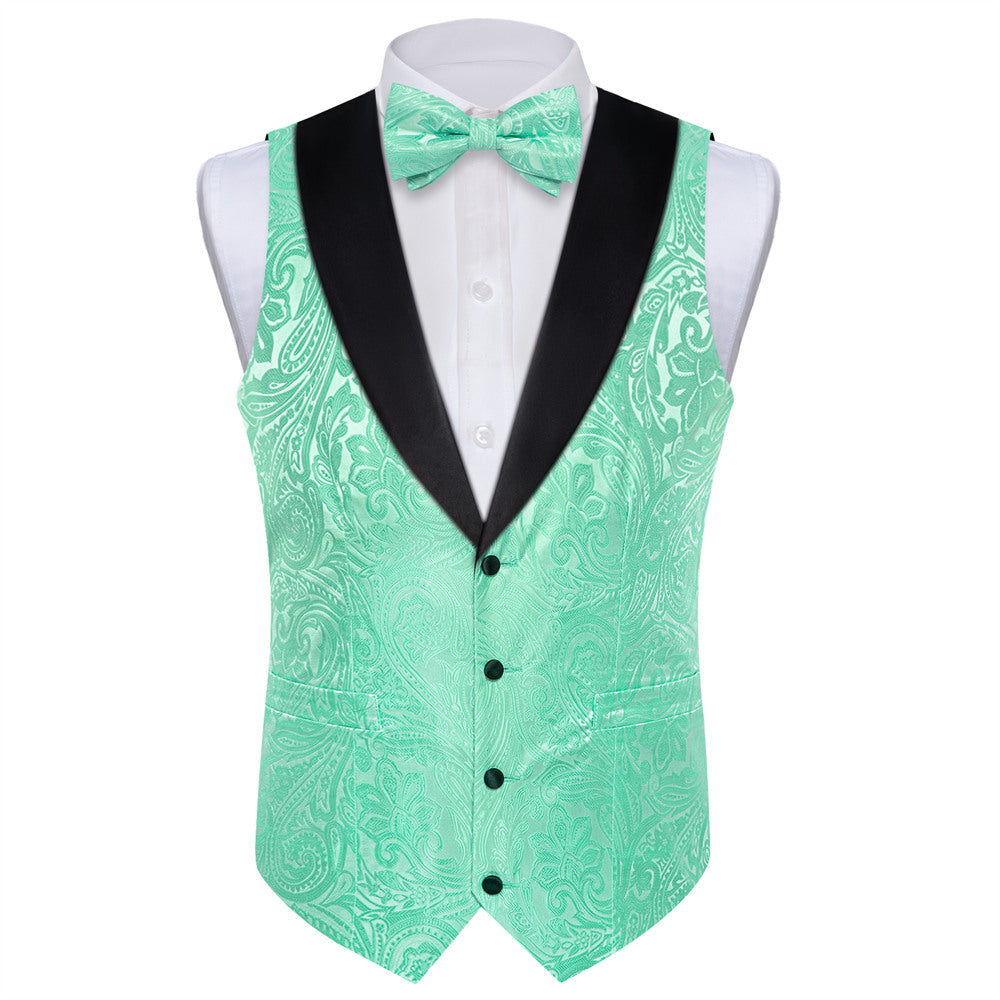GentCrest Green Paisley Vest Set - Image 4