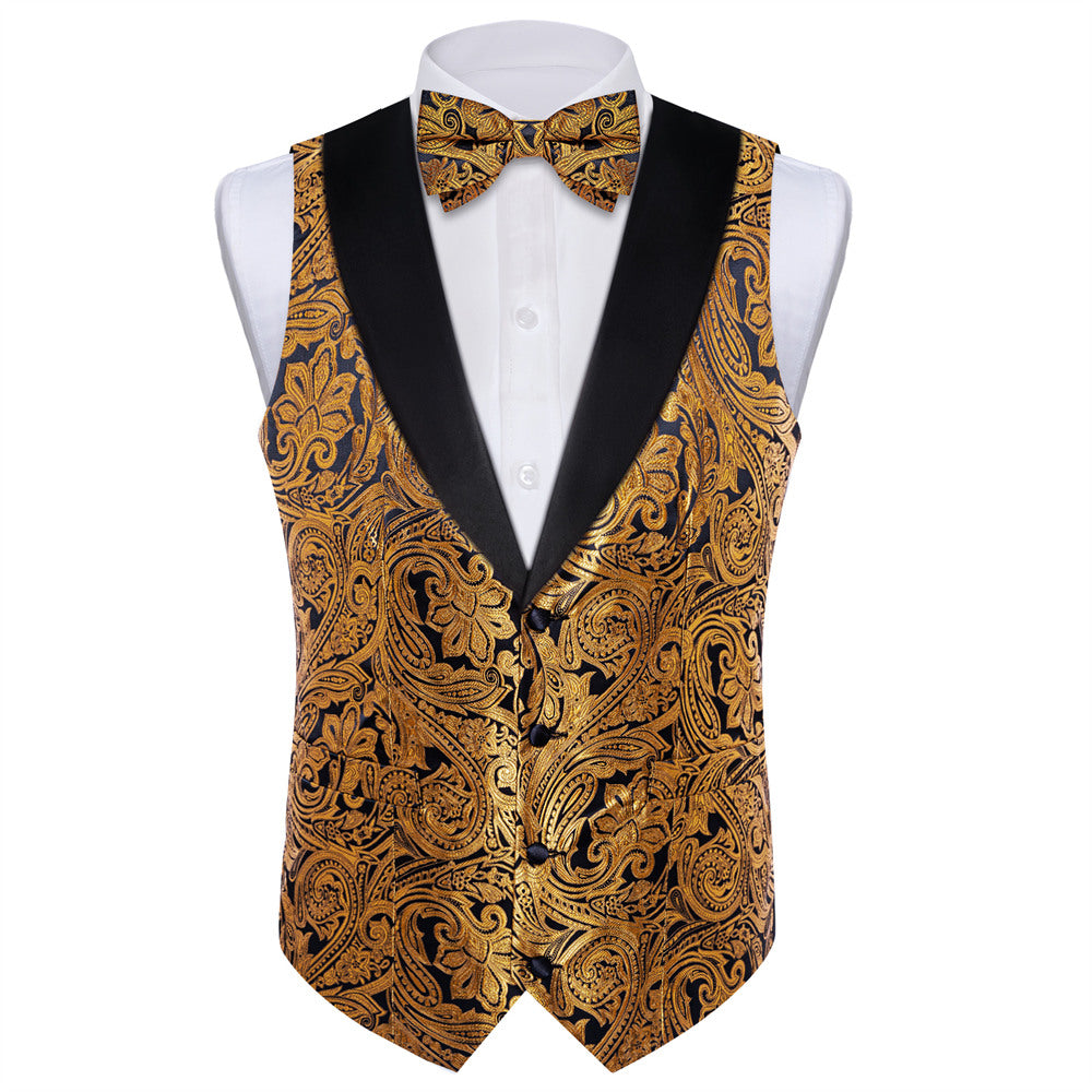 GentCrest Black Paisley Vest Set - Image 4