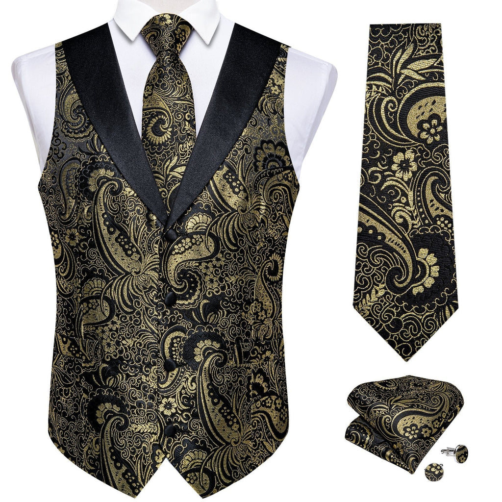 GentCrest Black Paisley Vest Set - Image 2
