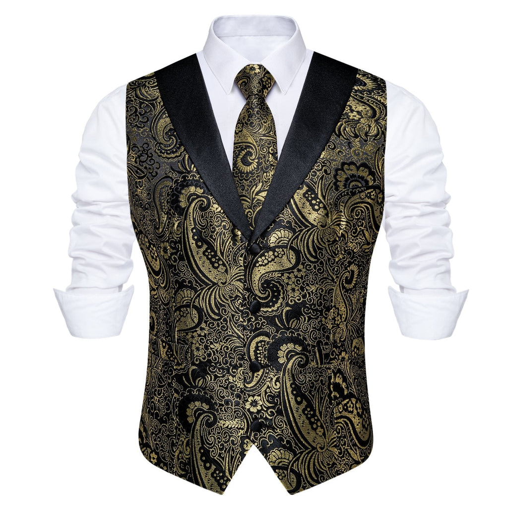 GentCrest Black Paisley Vest Set - Image 6
