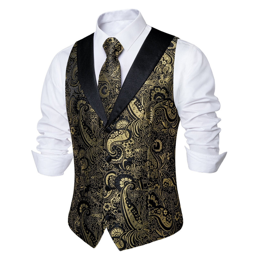 GentCrest Black Paisley Vest Set - Image 5