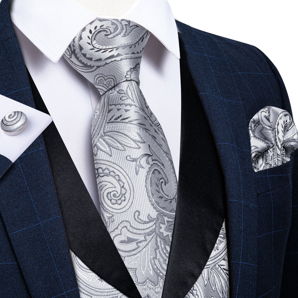 GentCrest Black Paisley Vest Set - Image 1