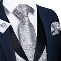 GentCrest Black Paisley Vest Set - Image 1