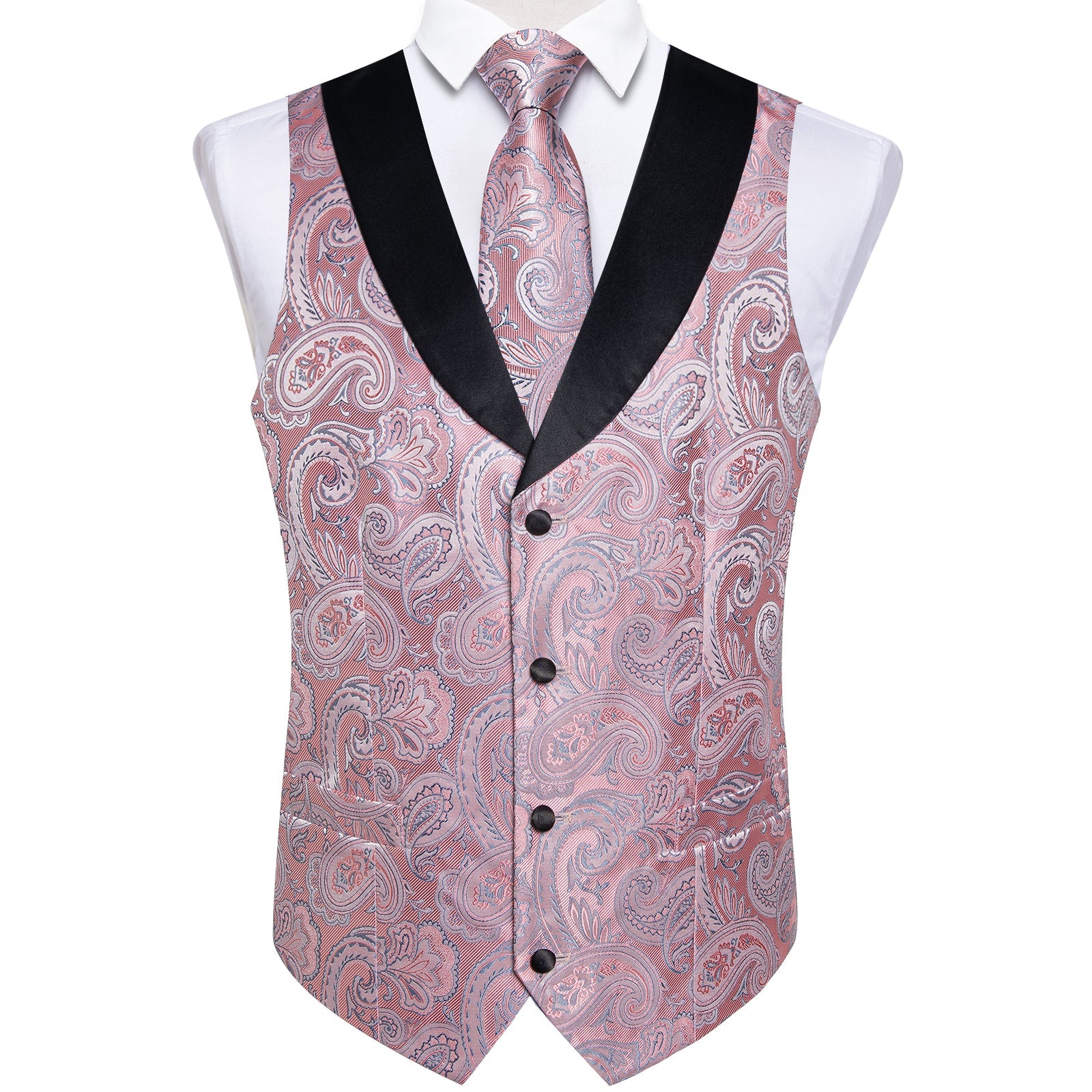 GentCrest Black Paisley Vest Set - Image 7